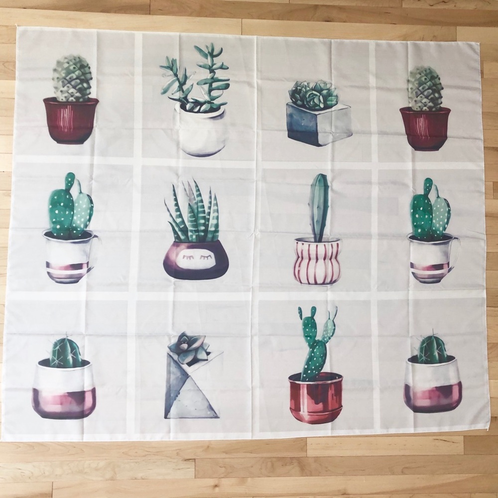 Cactus garden party tapestry